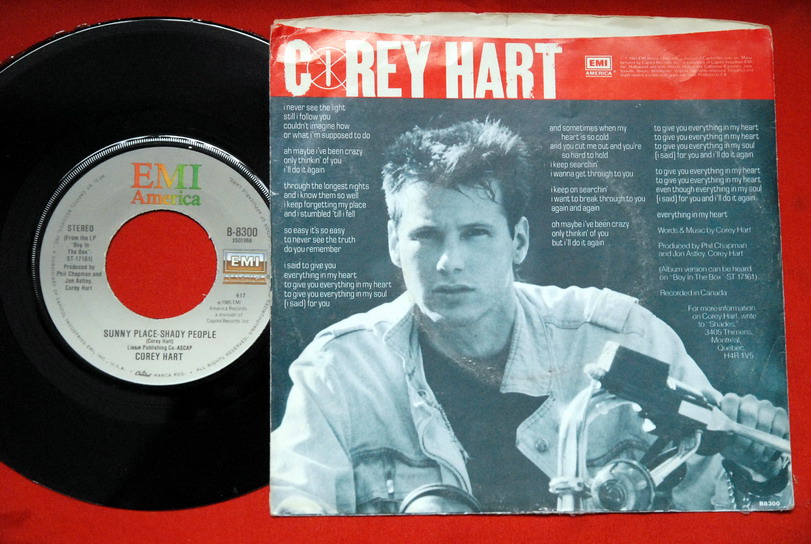 Corey Hart Everything in My Heart 1985 RARE USA 7“PS