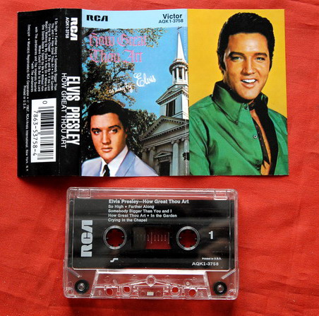 ELVIS PRESLEY HOW GREAT THOU ART CASSETTE TAPE  