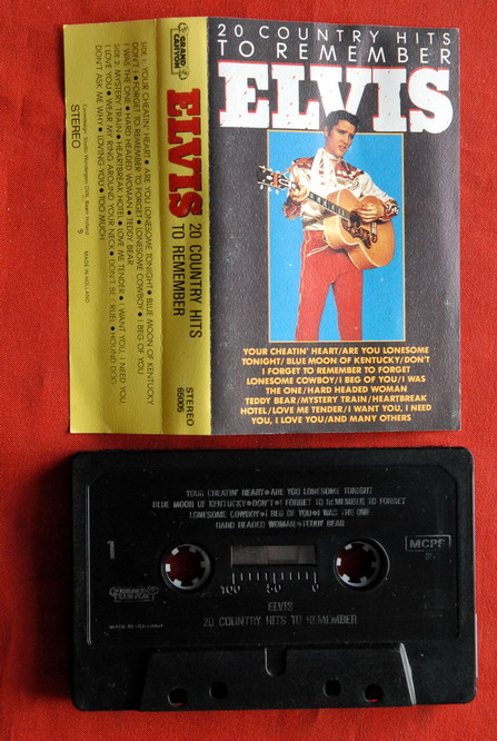 ELVIS PRESLEY 20 COUNTRY HITS RARE DUTCH CASSETTE TAPE  