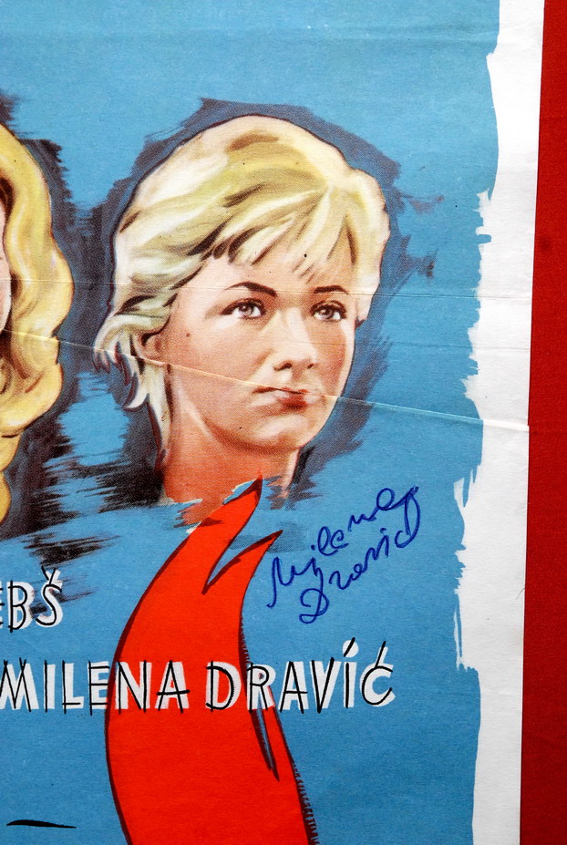 Leto Je Krivo ZA SVE Hand Signed by Milena Dravic 1961 1sh RARE EXYU